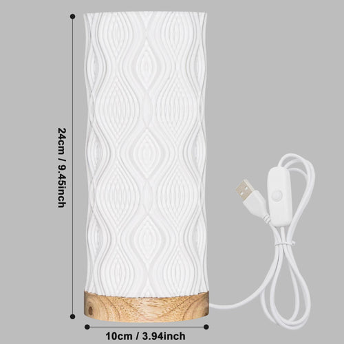 Boho Table Lamp 3d Printed Art Sculpture Table Lamp – Unique Bedside Decor, Night Light, And Creative Birthday Gifts For Mom