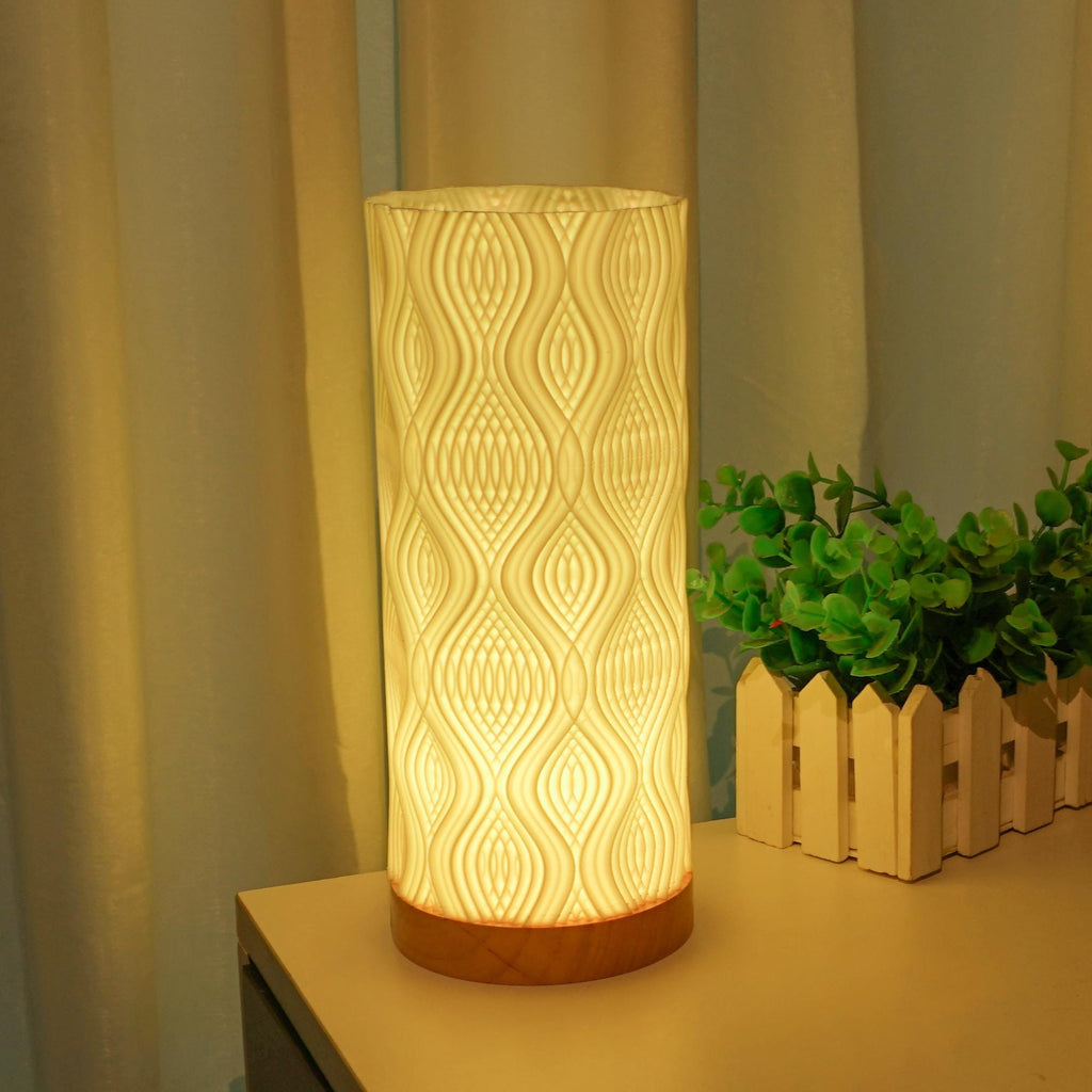 Boho Table Lamp 3d Printed Art Sculpture Table Lamp – Unique Bedside Decor, Night Light, And Creative Birthday Gifts For Mom