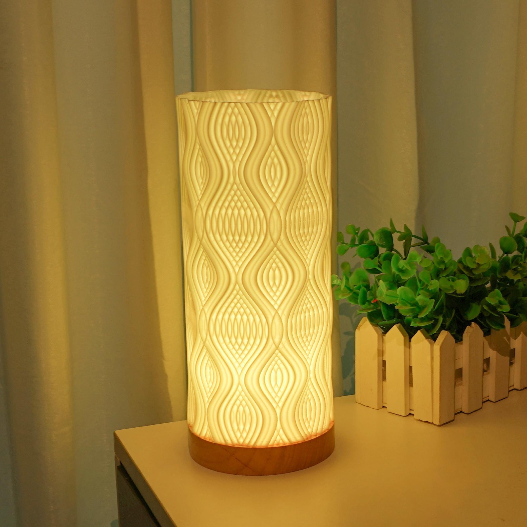 Boho Table Lamp 3d Printed Art Sculpture Table Lamp – Unique Bedside Decor, Night Light, And Creative Birthday Gifts For Mom