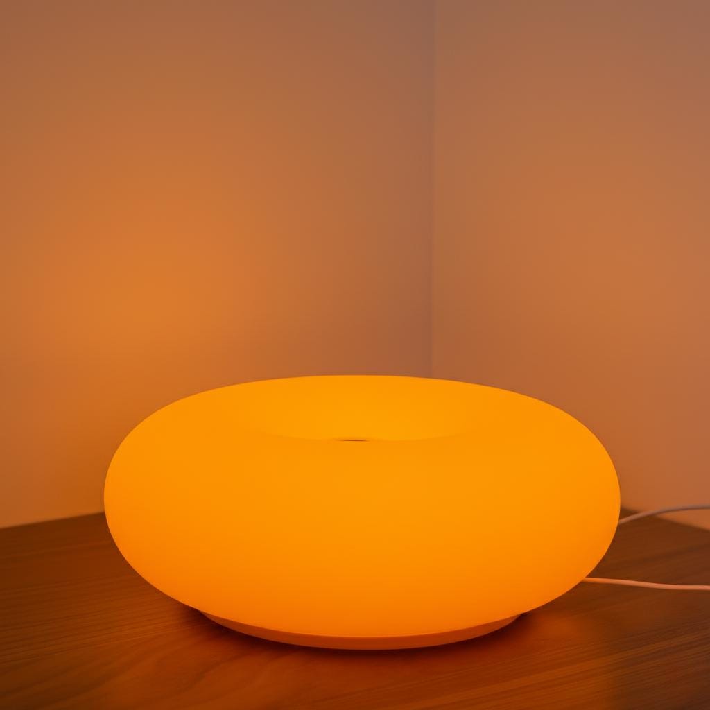 Modern Donut Led Table Lamp | Dimmable Ring Mood Light, Usb Powered