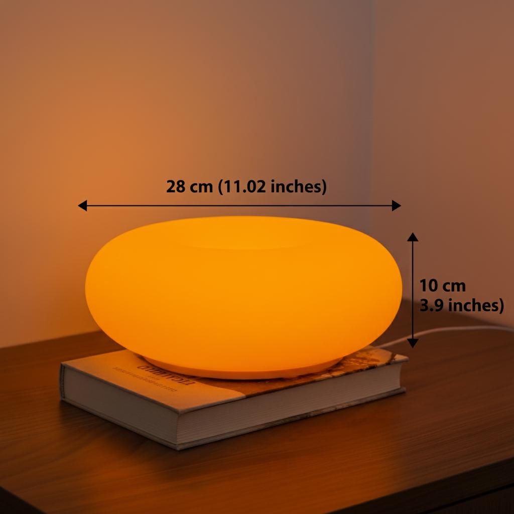 Modern Donut Led Table Lamp | Dimmable Ring Mood Light, Usb Powered