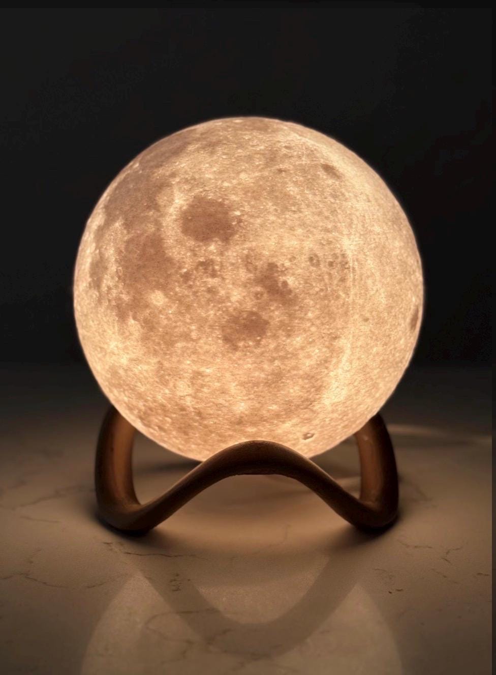 Personalized 3d Printed Moon Lamp | Realistic Nasa Moon Light | Eco-friendly Pla Night Light | Modern Home & Gift Decor