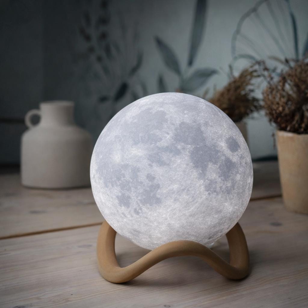 Personalized 3d Printed Moon Lamp | Realistic Nasa Moon Light | Eco-friendly Pla Night Light | Modern Home & Gift Decor