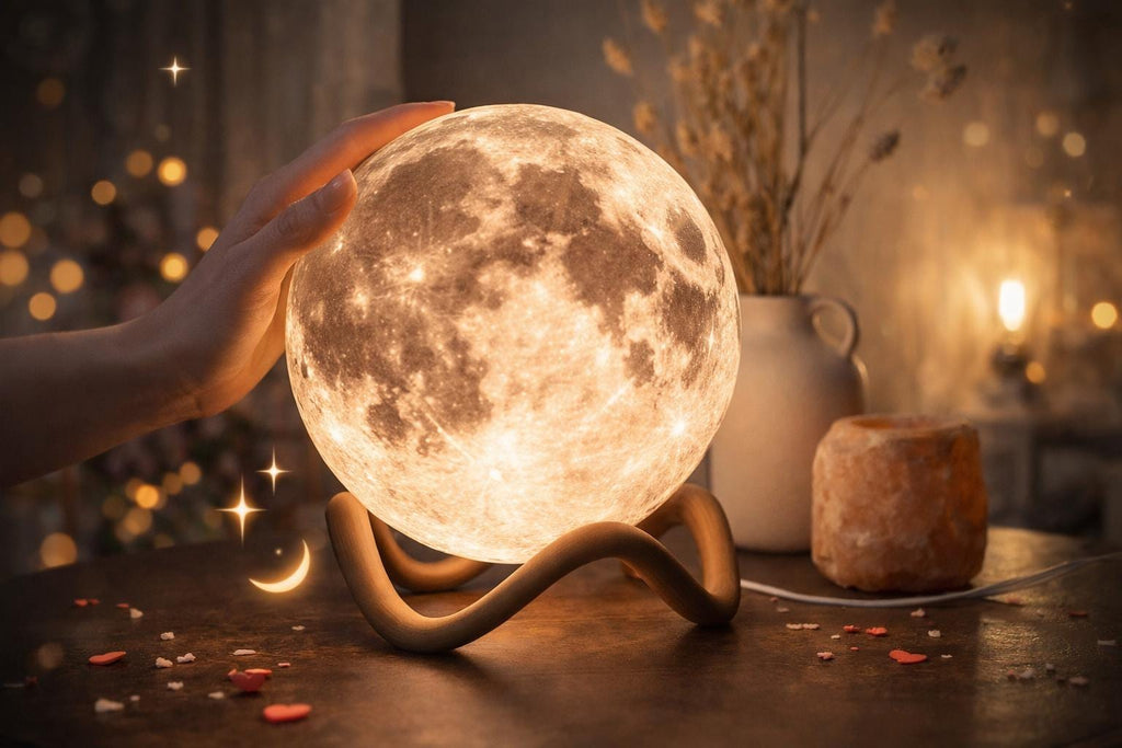 Personalized 3d Printed Moon Lamp | Realistic Nasa Moon Light | Eco-friendly Pla Night Light | Modern Home & Gift Decor