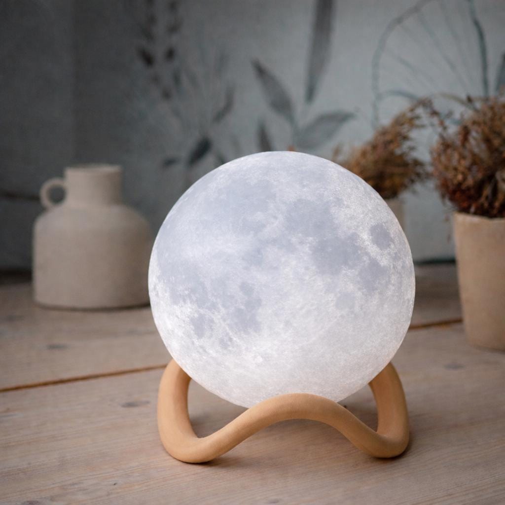 Personalized 3d Printed Moon Lamp | Realistic Nasa Moon Light | Eco-friendly Pla Night Light | Modern Home & Gift Decor