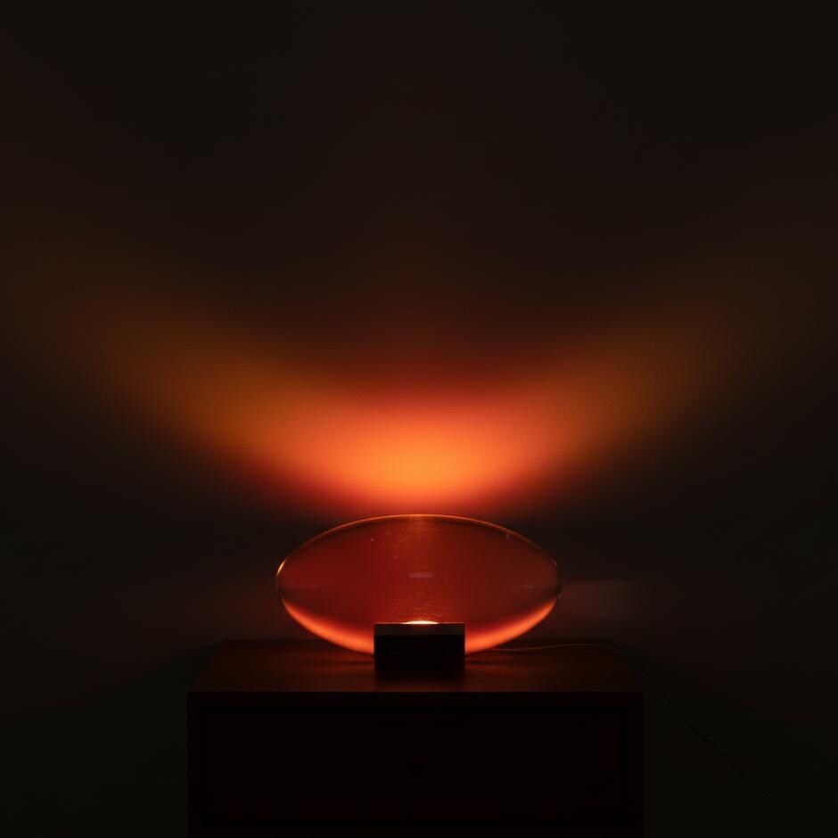 Crystal Led Sunset Lamp - Angel's Eye Usb Light With Warm, Blue, Purple Glow - Handmade Modern Bedside Or Office Décor