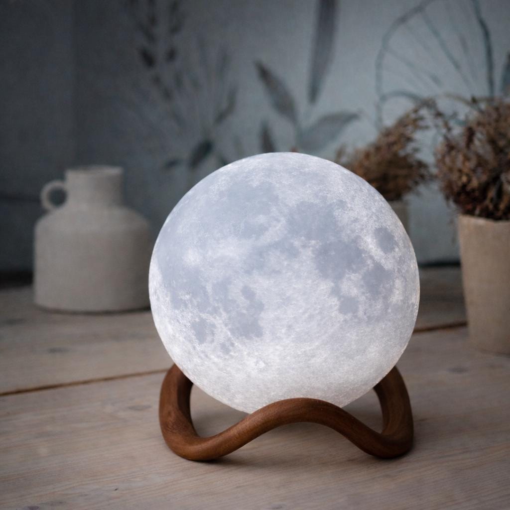 Personalized 3d Printed Moon Lamp | Realistic Nasa Moon Light | Eco-friendly Pla Night Light | Modern Home & Gift Decor