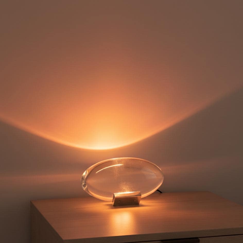 Crystal Led Sunset Lamp - Angel's Eye Usb Light With Warm, Blue, Purple Glow - Handmade Modern Bedside Or Office Décor