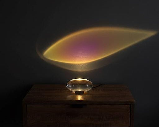 Crystal Sky Eye Table Lamp, Sunset Projection Led Light, Rgb Remote