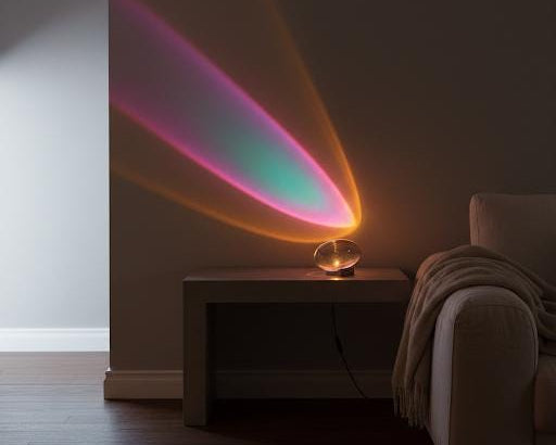 Crystal Sky Eye Table Lamp, Sunset Projection Led Light, Rgb Remote