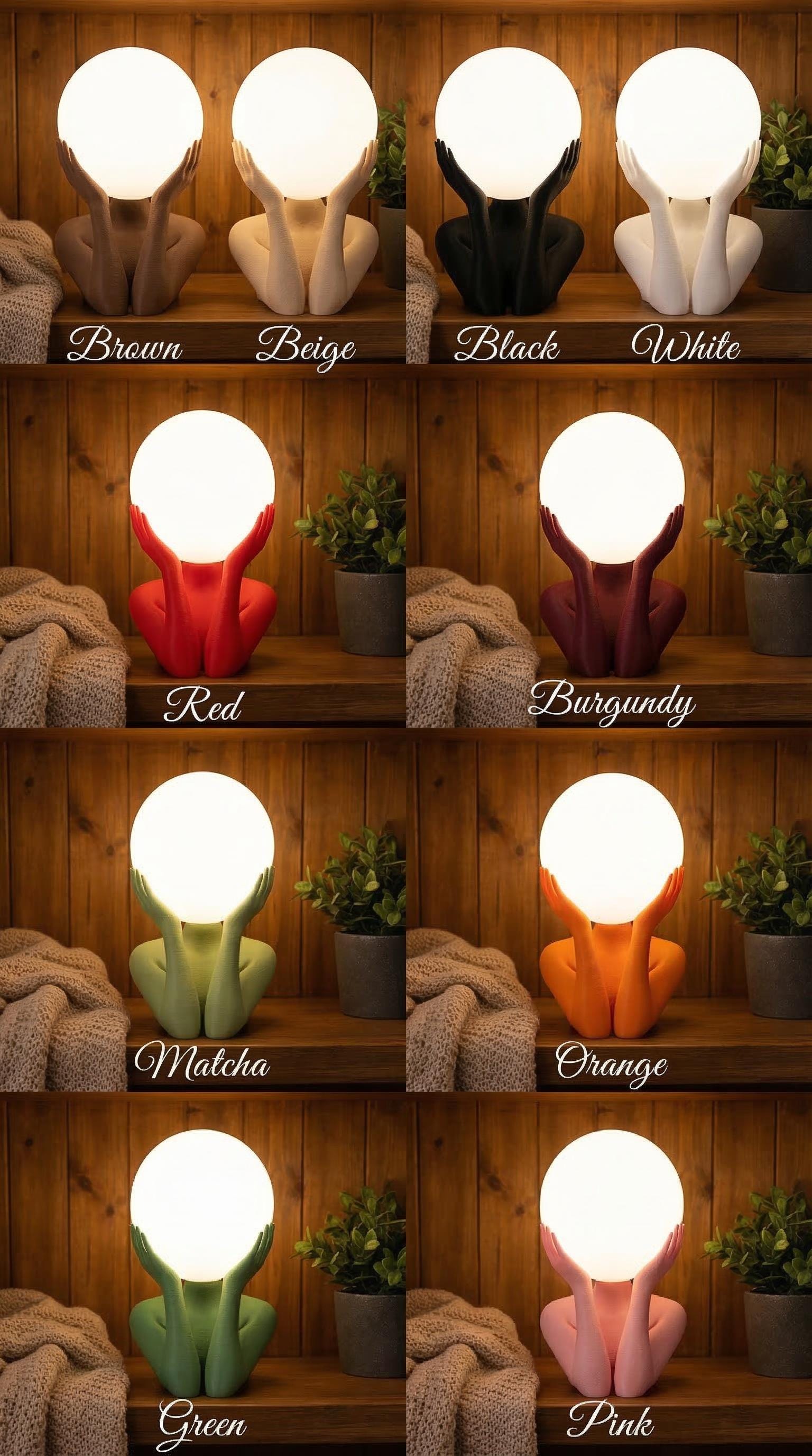 Sculptural Sphere Table Lamp, Modern Bedside Serenity, Artistic Ambient Light, Minimalist Home Decor