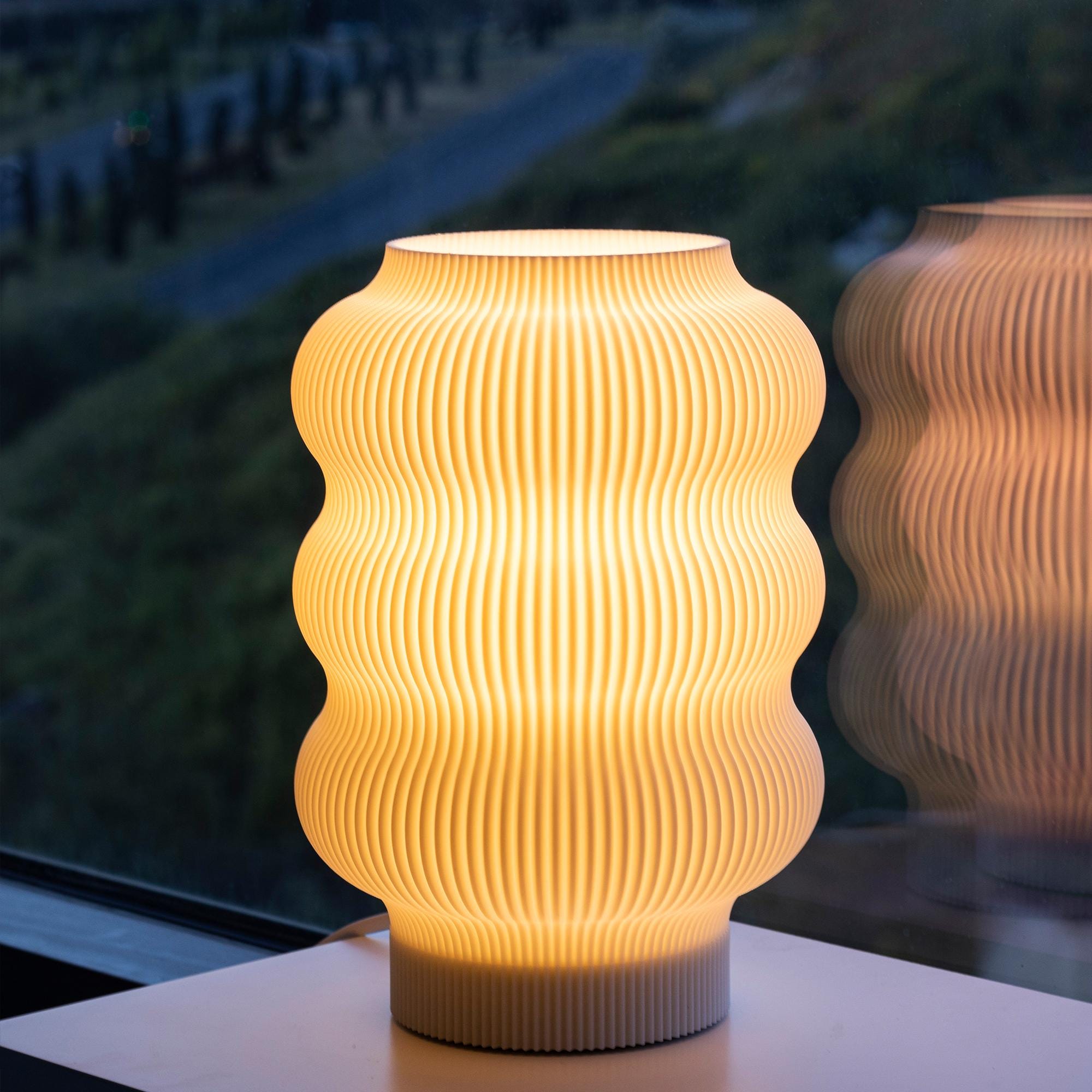 Minimalist Table Lamp, Cozy Bedside Light, Modern Nightstand Lighting, Warm Desk Light